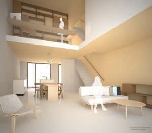 Duurzame particuliere zelfbouw gezinswoning (interieur) - Casa Madera | Eustace Architecture