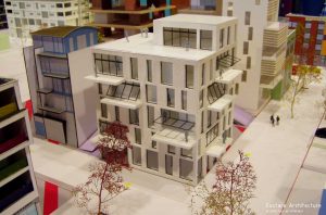 Duurzame CPO zelfbouw loft appartementen (foto maquette) - Loft casco appartementen | Eustace Architectuur